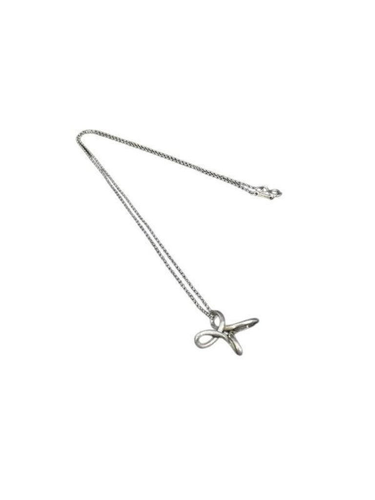 Tiffany & Co Necklace Elsa Peretti Infinity Cross Silver
